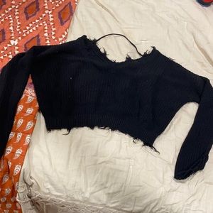 cropped sweater